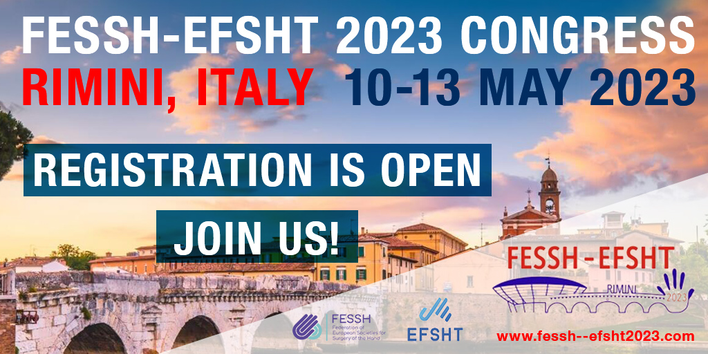 Συνέδριο Hand Therapy απο την EFSHT - FESSH στο Ρίμινι - Ιταλία
